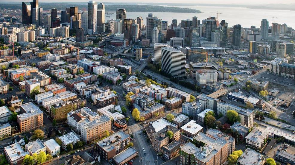 An aerial photo of Seattle's Captiol Hill neighborhood taken in 2015 (Photo: Tim Durkan)