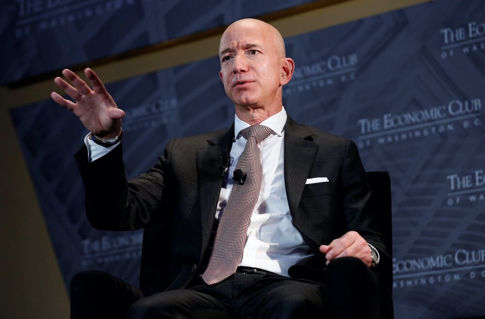 Amazon's CEO Jeff Bezos speaks at an event in Washington.   REUTERS/Joshua Roberts